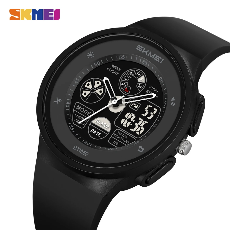 Skmei Fashion Digital Electronic Watch Príležitostné športové hodinky pre mužov Ženy Vodotesné náramkové hodinky Budkové hodiny Horloges Mannen