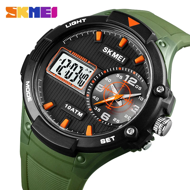Skmei Vojenské digitálne hodinky pre mužov Outdoor Sport 100 metrov vodotesné náramkové hodinky LED Displej mužského hodinky Elektronické reloj hombre