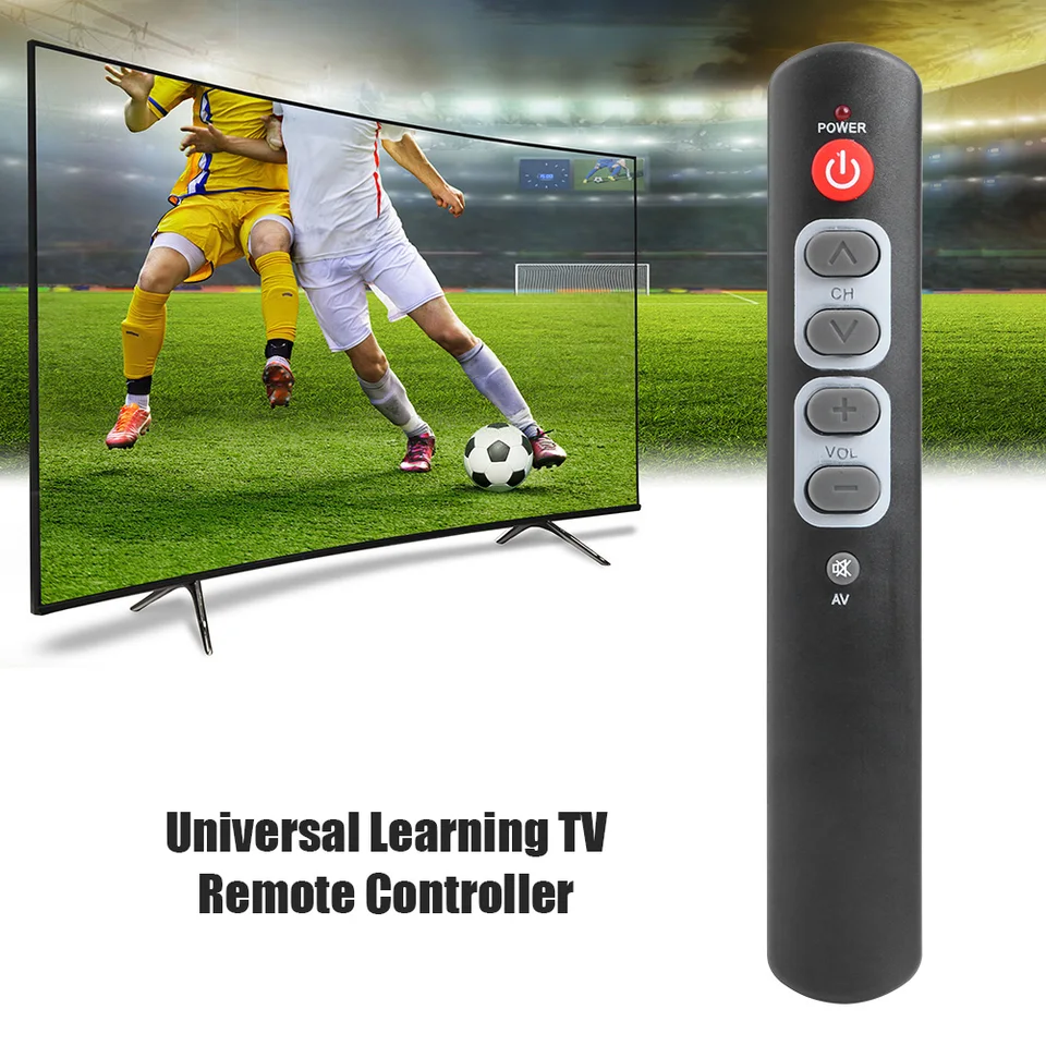 Skopírujte IR diaľkové ovládanie pre TV STB DVD VCR Universal 6 Big Button Learning Electronic Electronic Smart Home Accessories