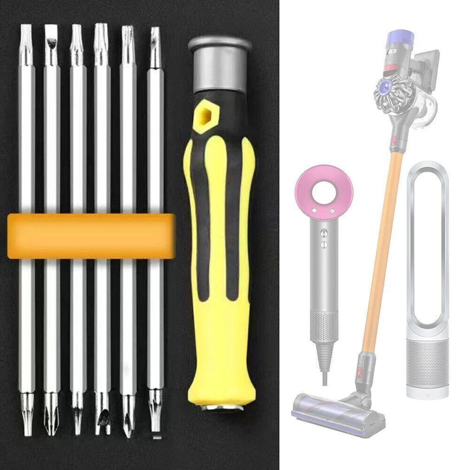 Skrutkovacia súprava 6 v 1 pre dysonové náradie pre ťažkú ​​hviezdu Torx pre dysonové náradie pre domáce vysávače V6/V7/V8/V10/V11