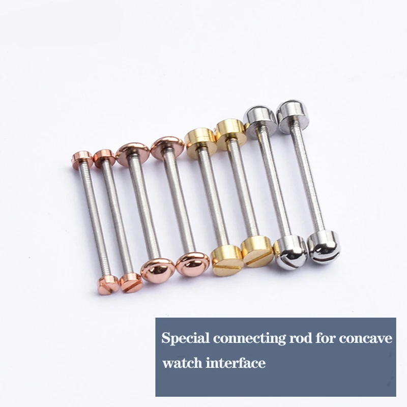 Skrutkovanie hodiniek Lug Link Link Kit hodinky skrutka trubica pružinová tyčinka pre kožené hodinky Rose Gold Strieborná 14 16 18 20 22 mm