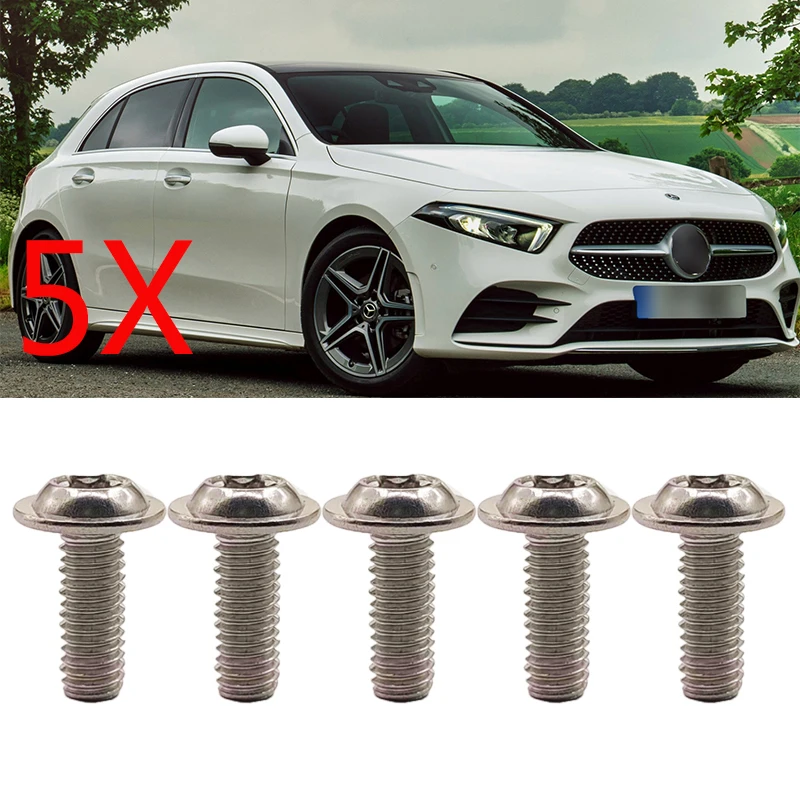 Skrutky 5x Torx pre Mercedes Benz Benz Metal skrutka M6x16 mm N00000000001476 Časti automobilu automobilový diel nahradenie uzáveru