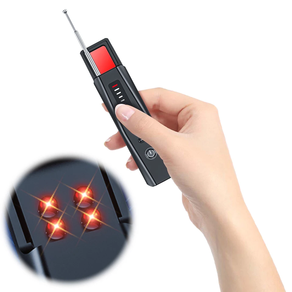 Skrytý detektor chýb a fotoaparátu 5 úrovní Citlivosť Cena GPS Tracker Nabíjateľka chyby pre hotelové cestovanie v kúpeľni Office Auto