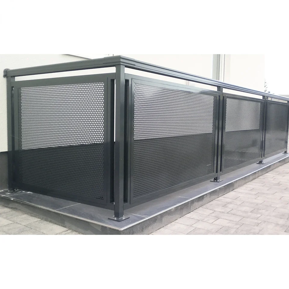 Skríning bezpečnostné okrúhle stĺpce Odstránenie Ranč Záhradné lamely Screen Screen Panels Ochrana Hliníkový bazén ploty