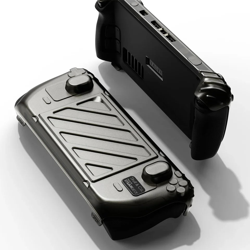 Skull & Co. Hardshell Front Cover Bundle Gripcase Prenosná ochranná puzdro Standgrip pre parnú palubu LCD/OLED