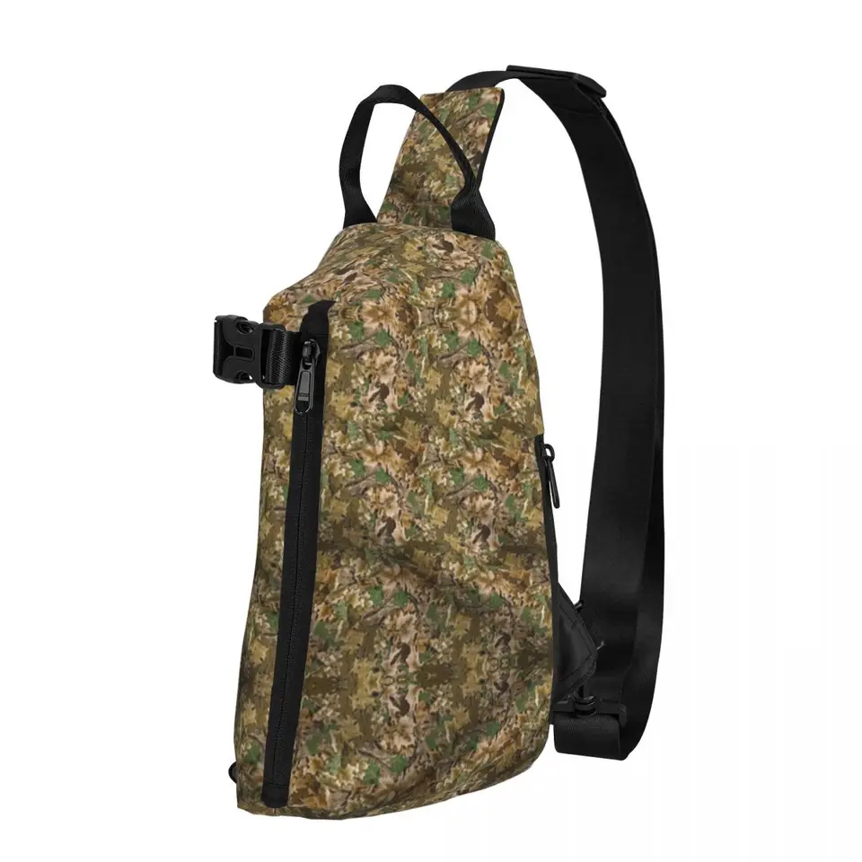 Skutočná taška na hrudník na strome muži muži v praku krížový batoh na hrudi s vreckom na turistiku vrecko na rameno Daypack