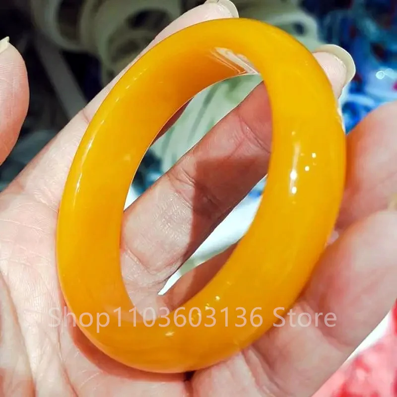 Skutočné jades Bangles Ženy liečivé šperky pravé prírodné čínske žlté drak jade jade ručne vyrábané amuletové náramky, dámy darček