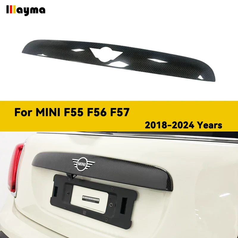 Skutočné karbonové vlákno Car Car Auta Dvere Dekoratívne obálky Sitck pre Mini 2018 - 2024 Cabrio F57 Cooper F55 JCW F56