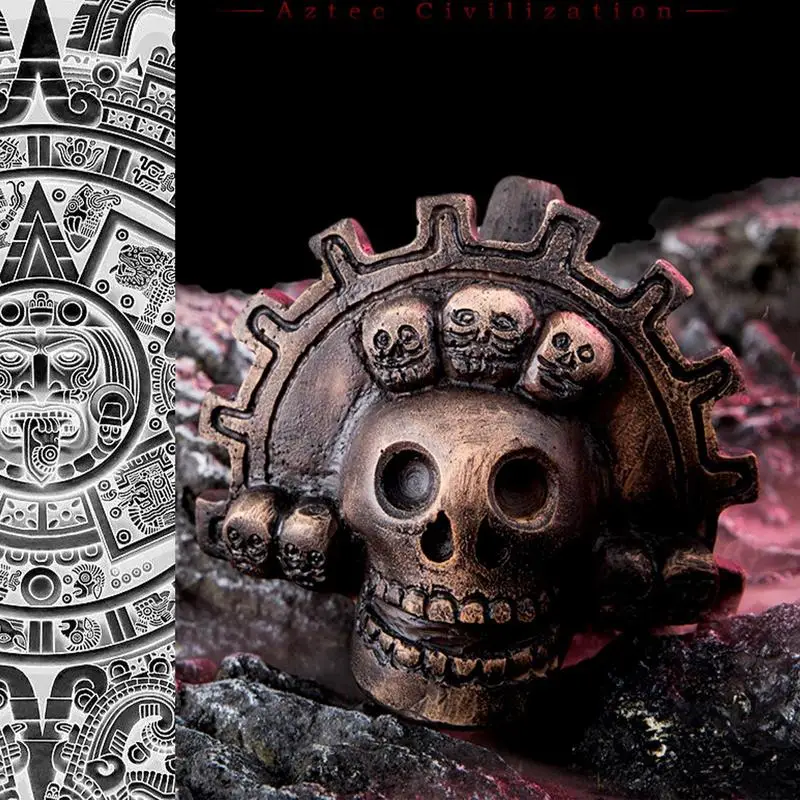 Skutočné kričanie aztéckej smrti píšťalka lebka v tvare autentického píšťalky Aztec hlasná smrť nahlas nahlas s jedinečným zvukom pre moderný zvuk
