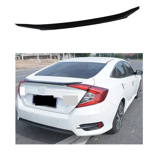 Skutočné krídlo zadného spojlera z uhlíkových vlákien pre 16-21 Honda Civic Gen 10.