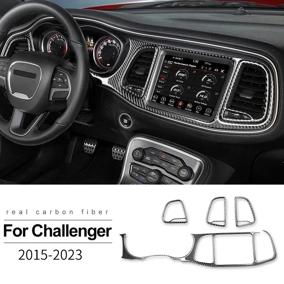 Skutočné mäkké uhlíkové vlákno pre Dodge Challenger 2015 2016 2017 2018 2019 2020 2021 2022 2023