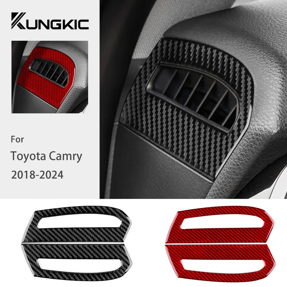 Skutočné mäkké uhlíkové vlákno pre Toyota Camry 2018 2019 2020 2021 2022 2023 2024 LHD RHD automobilové prístroje Interiérový panel