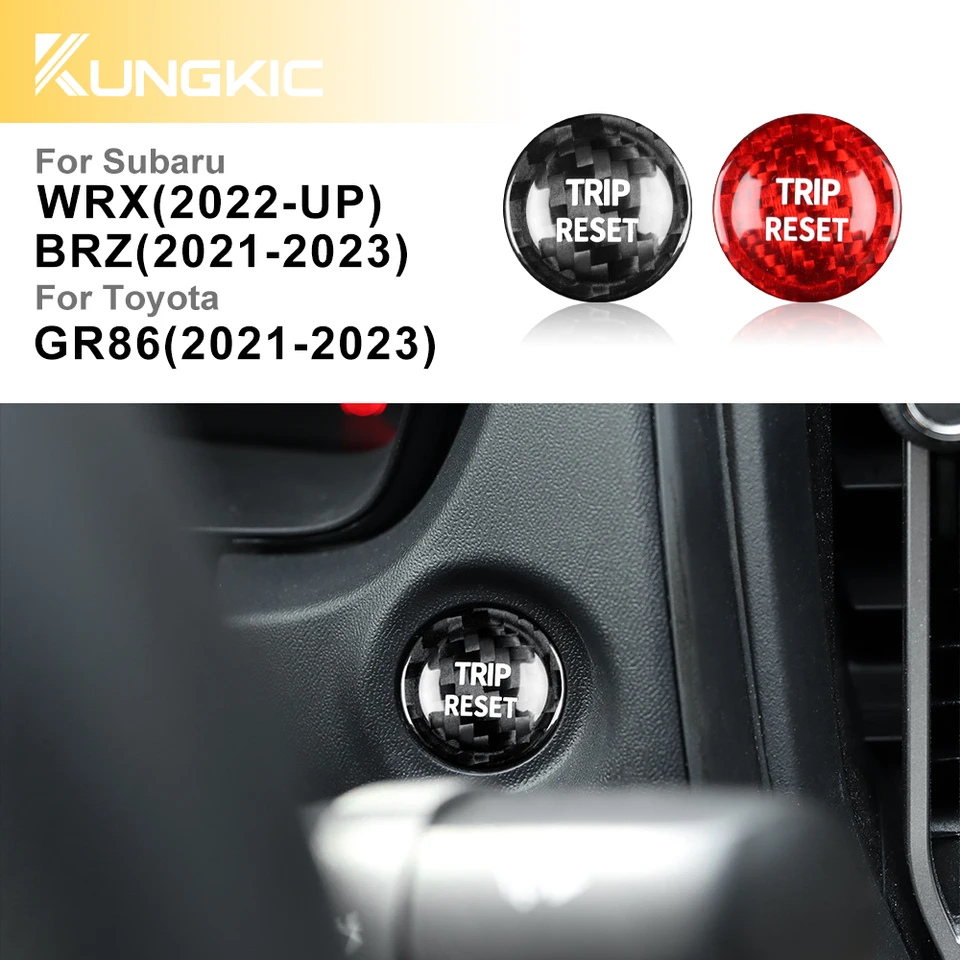 Skutočné tvrdé uhlíkové vlákno pre Subaru WRX 2022 2023 RESET TRIP RESET TRUG CRACK NEZOROBNÉ DECON DETOR DECORNE DOPRAVY