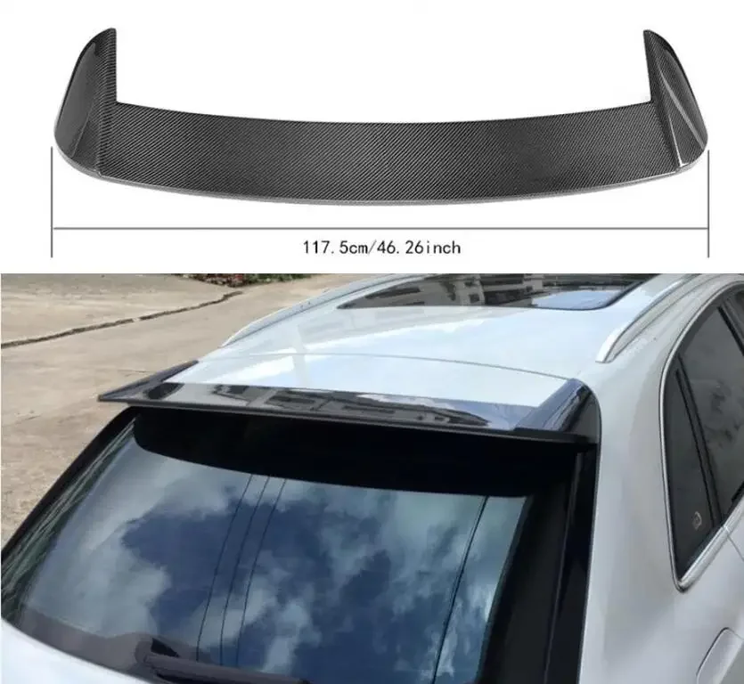 Skutočné uhlíkové vlákno zadné krídlo kufra Trunk Tail Spoiler pre Audi Q3 2013 2014 2015 2016 2016 2017