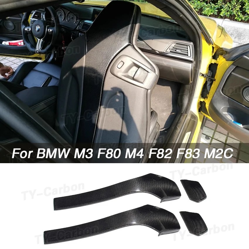 Skutočné vozidlo s automobilom Vnútorné zadné sedadlá pokrývajú kryty pre BMW F80 M3 F82 F83 M4 F87 M2 M2C Sedan Coupe Convertible 2014-2019