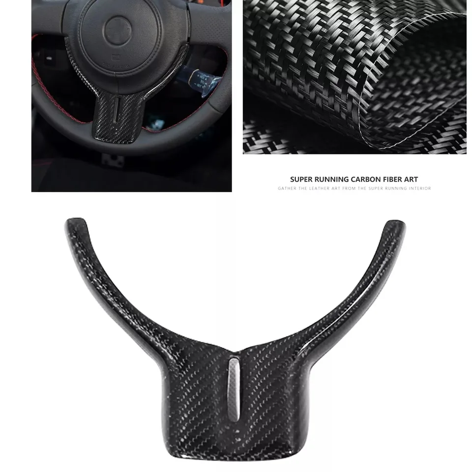 Skutočné čierne zubné vlákno na volant Cover Tink Fit Fit for Toyota GT86 Scion FRS Subaru BRZ