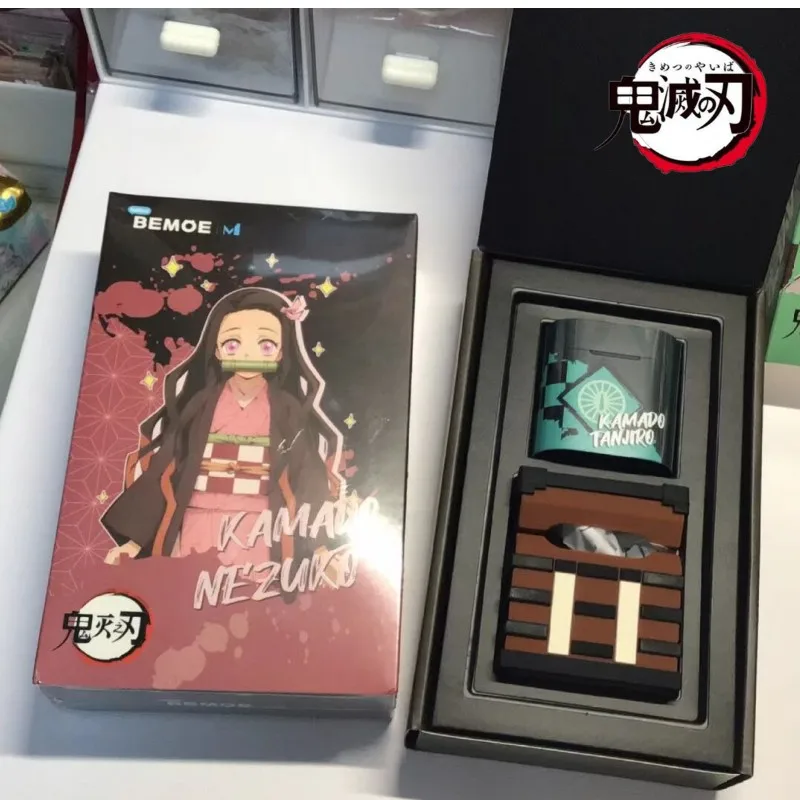 Skutočný démon Slayer Tanjirou Nezuko Bluetooth Téma náhlavnej súpravy Japonsko Anime Oficiálne vysokohorské headset periférne cosplay prop gif