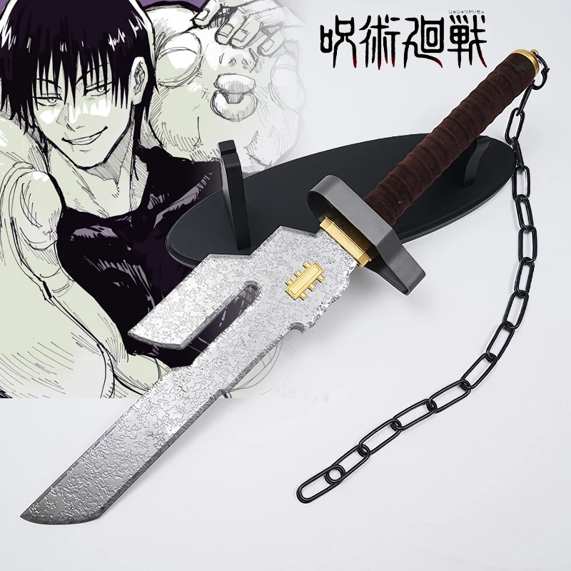 Skutočný kov Fushiguro Toji Katana Knife Jujutsu Kaisen Cosplay prop železo skutočná veľkosť Toji meč japonská katana detská hračka anime darček