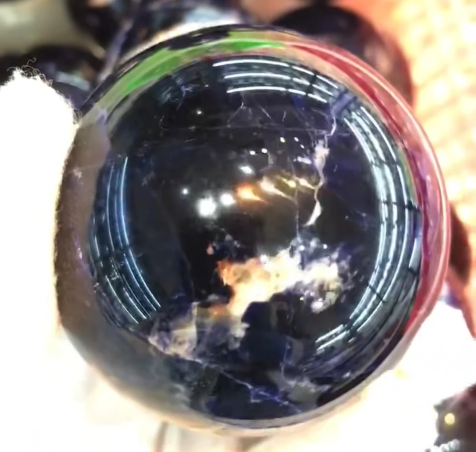 Skutočný prírodný sodalitový kremeň Crystal Balls Dumortierite Blue Stone Sfheres Minerálne meditácia Energetický dom dekorácie drahokam