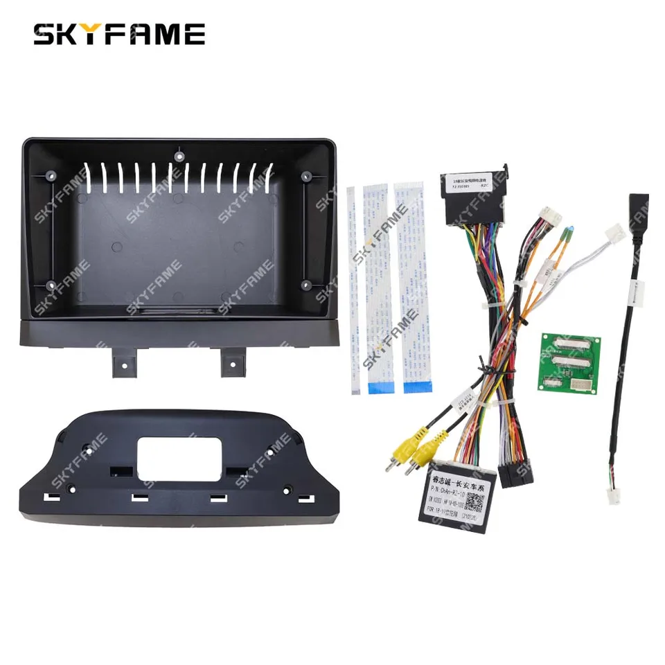 SkyFame Car Frame Fascia Adapter Canbus Box Decoder Android Radio Dash Panel Panel Kit pre CCAG Chana Alsvin V7