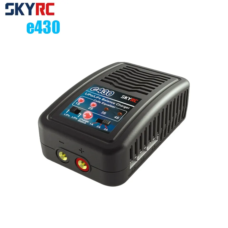 Skyrc E430 AC Balance nabíjačka 30W 3A AC100-240V 2S 3S 4S pre RC Car Drone FT010 FT011 BATTERISKÁ BATTER LIPO LIPO