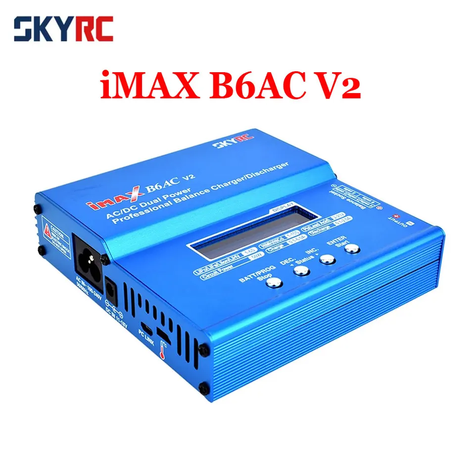 Skyrc IMAX B6AC V2 50W 6A Vyváženie nabíjačky Discarger Digital LCD Screen Li-Ion NiMH LiPo batéria pre RC Model Battery Bating