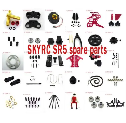 SKYRC SR5 1/4 STREDNÁ STRÁNKA RIDER RC MOTORY CHLASOVÝ ČASŤ ČASOVÝ RÁMKA RÁMKA ŠORKU TUMBER SWING ARME ZARIADENIE ZARIADENIE OTVORENÉ SADE