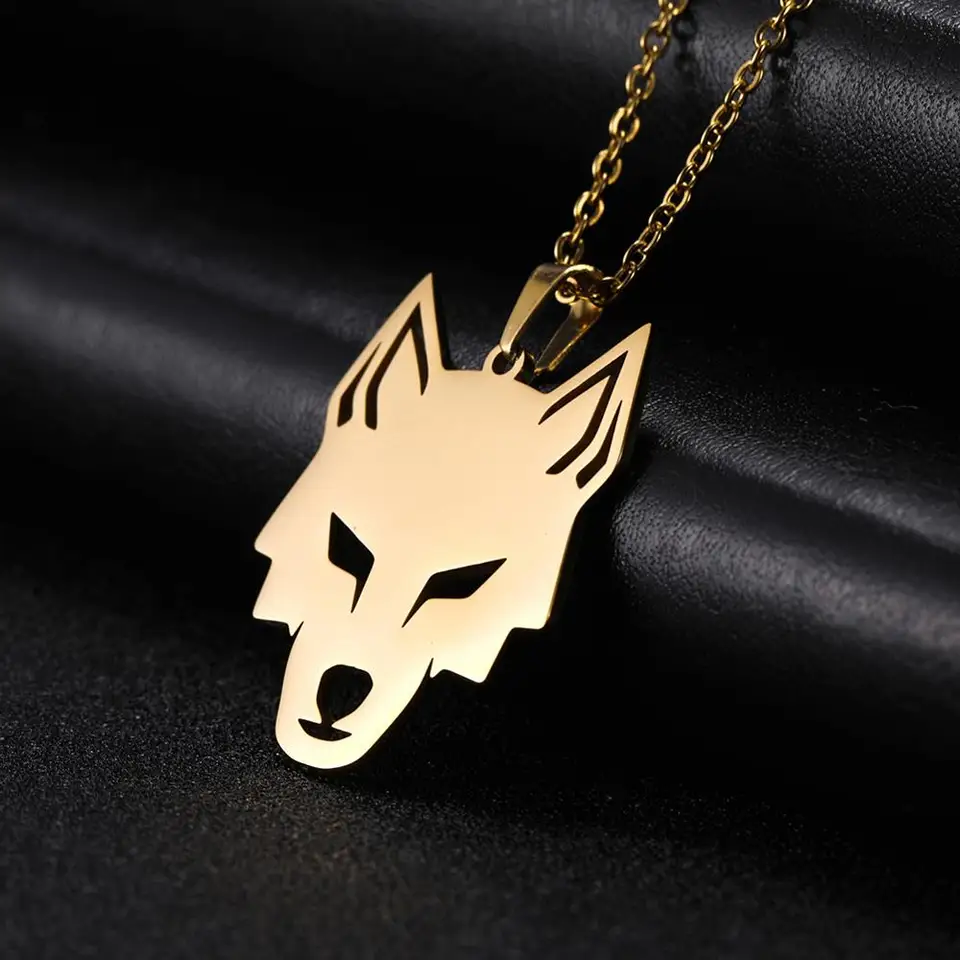 Skyrim Lone Howl Wolf Animal Pendant náhrdelník