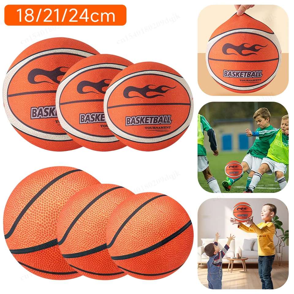 Skákacie mlčanie gule v interiéri tichého basketbalu 18/11/24 cm penový basketbal tichý mäkký lopta odrazte košík loptičku hračky pre deti športové hry