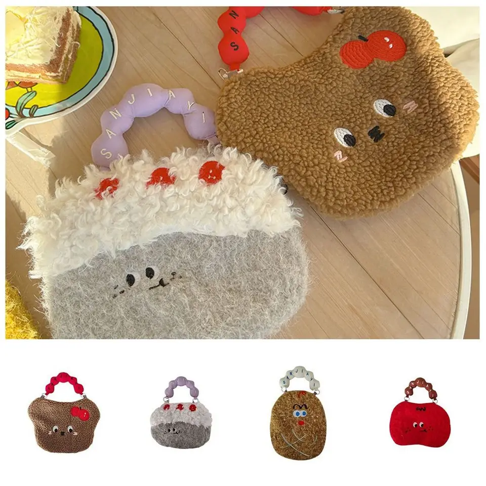 Sladké paradajkové plyšové krížové vrecko Cake patato roztomilé malé tašky jk lolita bábika taška na rameno anime hračky