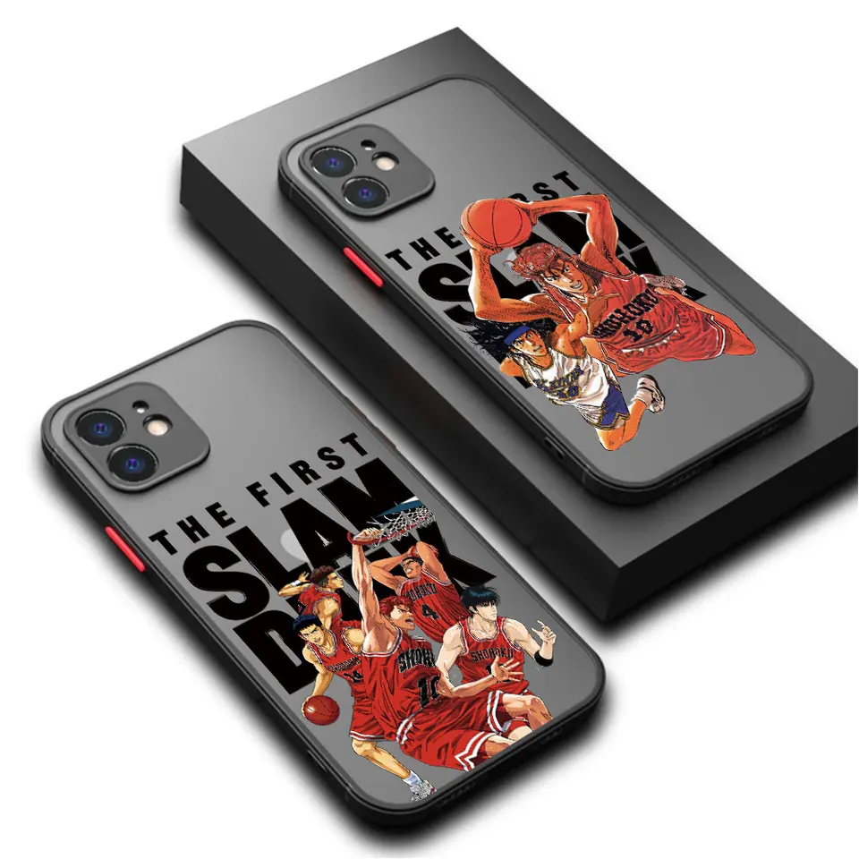 Slam Dunk Anime Case pre Apple iPhone 12 Mini 8 Plus XR 15 PRO 13 7 6S XS x 14 Pro Max 11 Pro SE 13 MATTE Hard PC Funda Cover