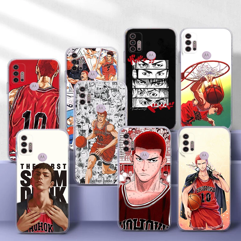Slam Dunk Cartoon Soft Case pre Moto G Play E20 E4 E40 E5 E6 E6S E7 Power Edge 20 LITE PRO G200 G30 G4