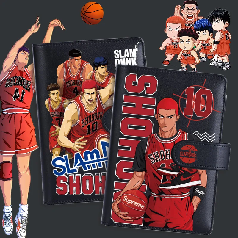 Slam Dunk okolo Saakagi Hanado Ručná kniha Anime Checkered Line Notebook Odnímateľné spojivo Diary Denník Birthday Vianočný darček