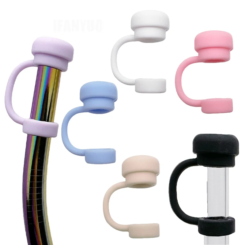 Slama pokrýva čiapku opakovane použiteľné silikónové slamy Kompatibilné únik úniku zátka Splash Dust Proof Adsess Consumory Tools