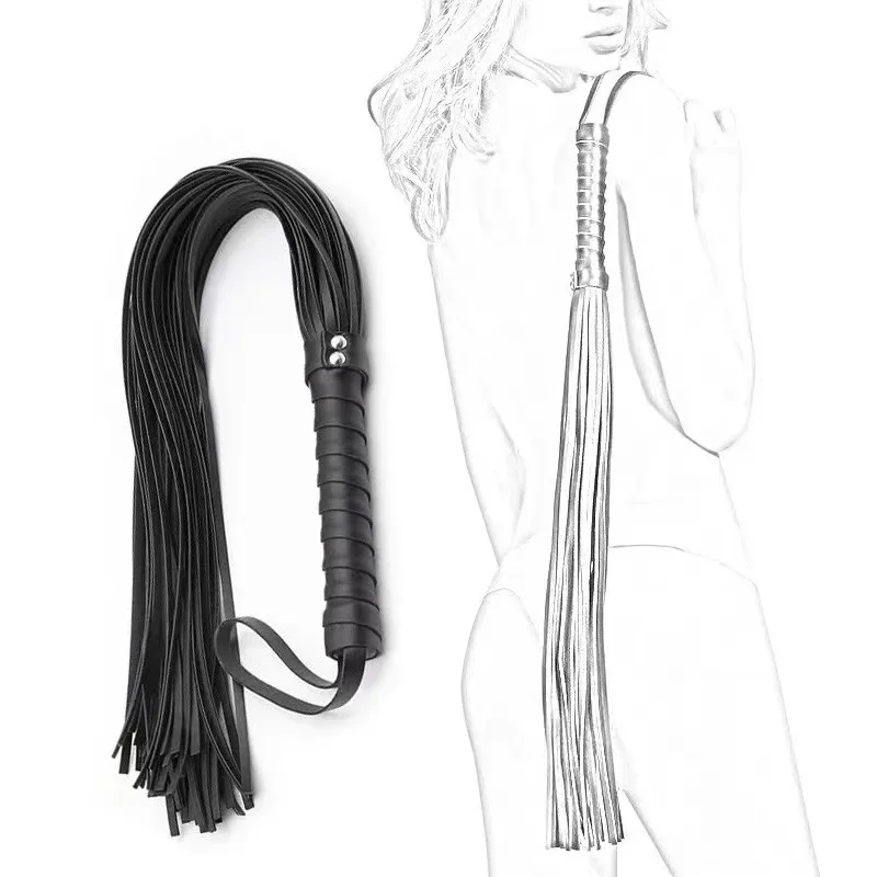 Slave mäkká koža Whip Games Adult Games BDSM Flogger Bondage Sex Sex Hračky Flirt Pár erotický fetiš stimuluje kráľovnú biču cosplay