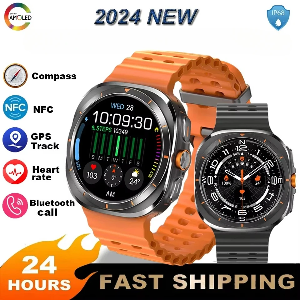 Sledujte 7 Ultra NFC GPS Tracker Smartwatch Men AMOLED