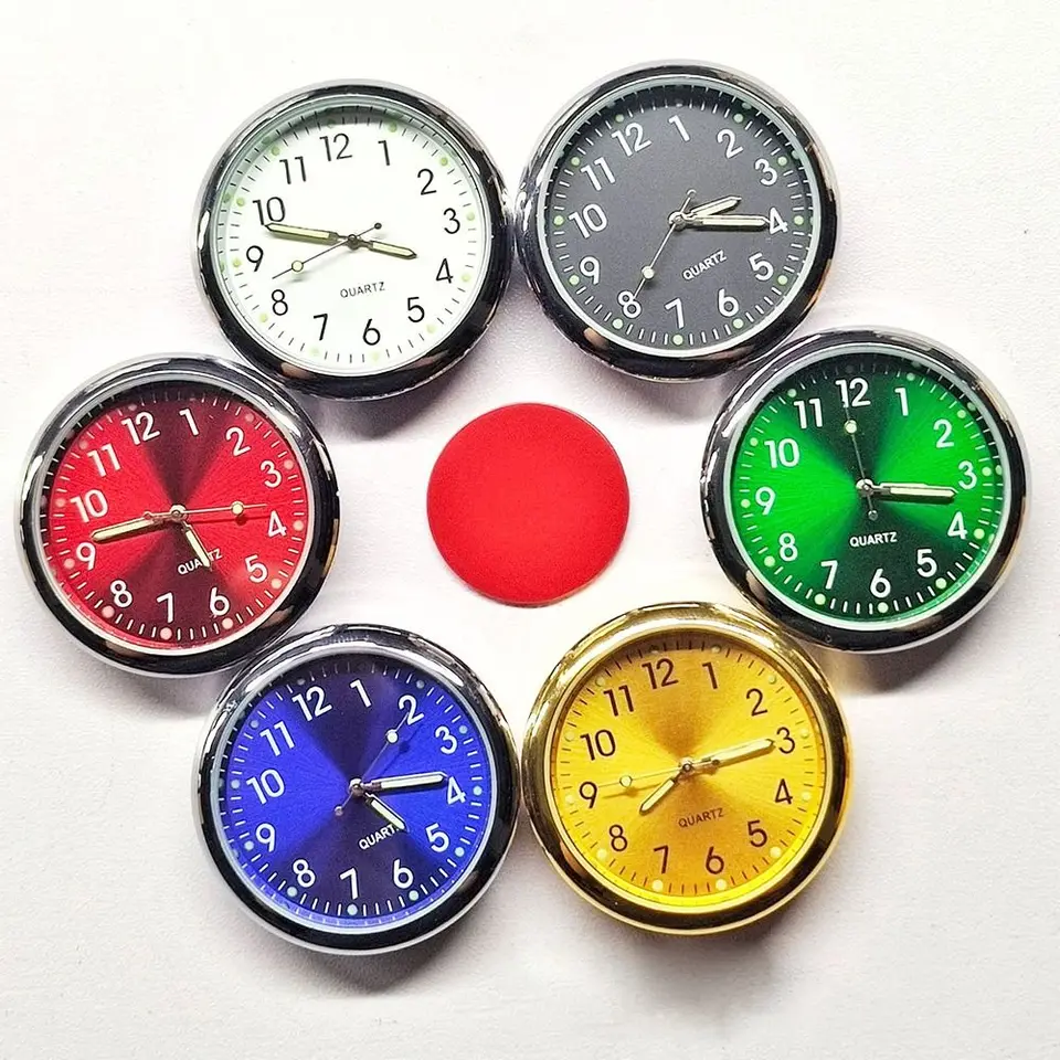 Sledujte autá Watch Quartz Clock Elektronické hodiny nepremokavé bicykle motocykel hodinky automatické autá Dashboard Clock Clock v aute