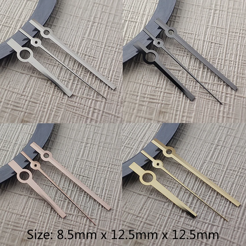 Sledujte doplnky NH35 Hands Watch Ruky strieborné zlato čierne ružové zlato Non žiarivý ukazovateľ vhodný pre pohyb NH35/NH36/4R/7S