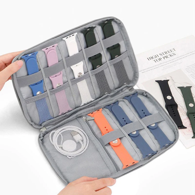 Sledujte kapely Storage Bag 10-15 Hodinky Organizátor a úložný držiak vrecko Waterproof Travel Wirstband Pash pre iWatch Bands