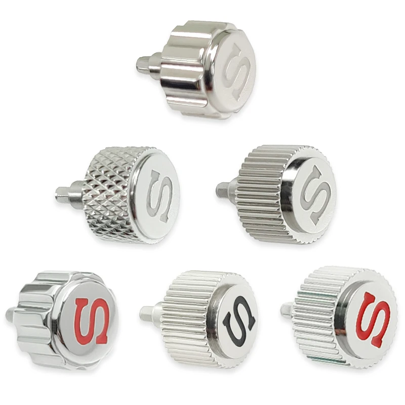 Sledujte korunu z nehrdzavejúcej ocele SKX007, Mod Parts, Shiny.matte, vhodné pre pohyby NH35, NH35A, 4R36 a 6R15. Náradie