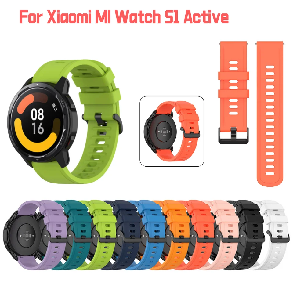 Sledujte náhradné pásové náramky inteligentné doplnky pre Xiaomi Mi Watch S1 Active/Watch Color Band Smartwatch Belts