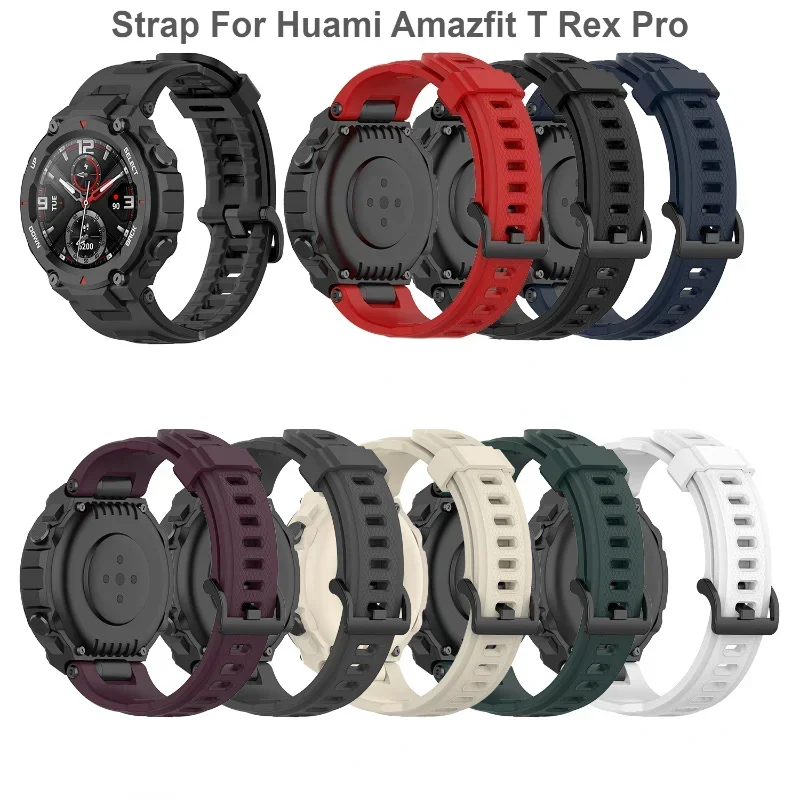 Sledujte popruh pre Huami AmazFit T Rex Pro Bands Silikone Nahradený remienok pre AmazFit T Rex WatchBand