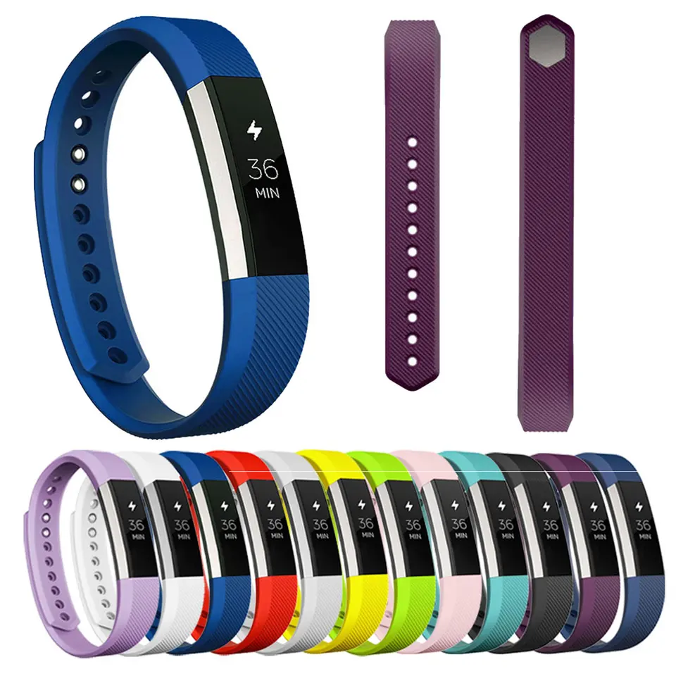 Sledujte remienok pre Fitbit Alta Silikone Wrist Band Band Náramok Smartwatch Smartwatch Náhradné výmenné doplnky pre hodinky pre Fitbit Alta HR