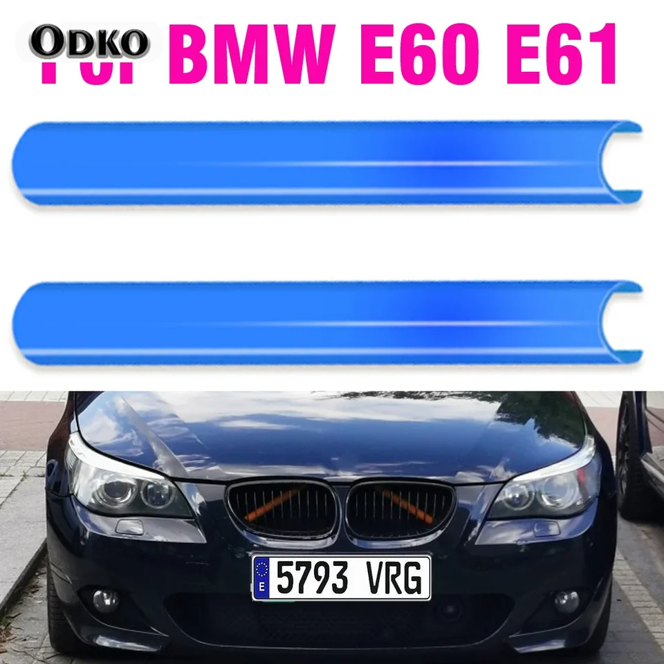 Slepce na predné mriežky na krycí nálepky pre rámec pre BMW E60 E61 príslušenstvo