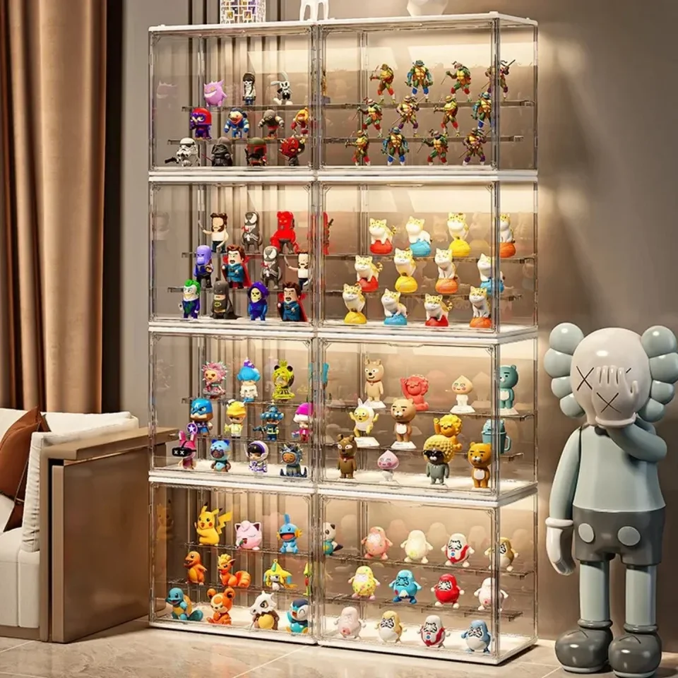 Slepá skrinka na skladovanie LE Master Office Rack Priehľadná skrinka akrylová bublina Mart Doll Display Box