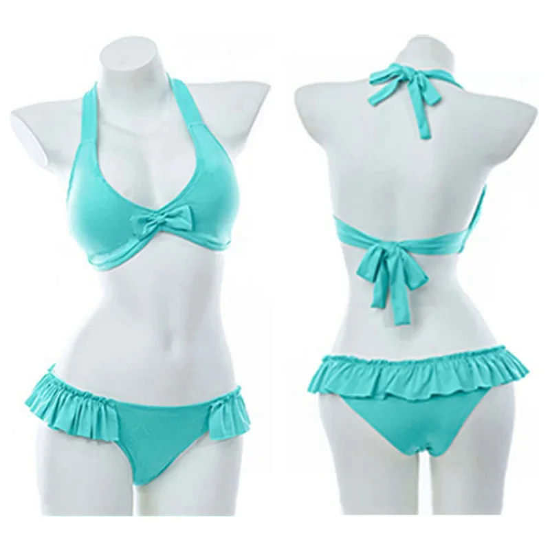 Slečna Kaguya Fujiwara Chika Cosplay Halloween Swimsuit Bikini Anime Game Dvojrozmerná výkonnosť Kostý
