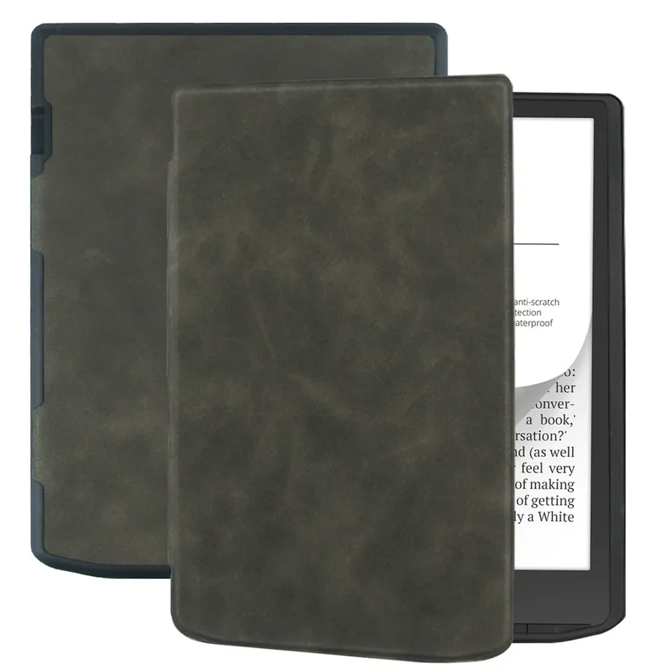 Slim Flip Book Funda Vhodné puzdro pre vreckovú knihu Inkpad 4 Soft Shell PB743 EL-kniha TPU Ochranná kožená kožená atramenta 4 obálka