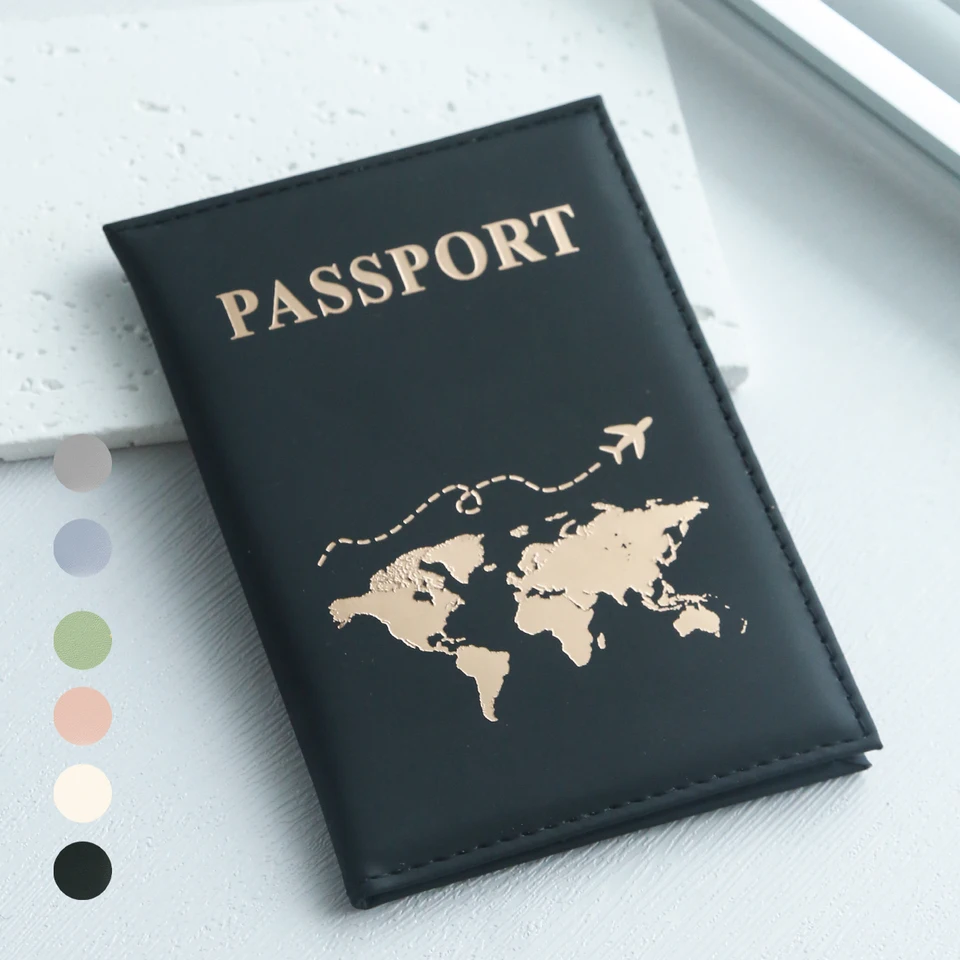 Slim Passport Holder Cove mapa PU Passport Držiteľ cestovného cestovania musí mať držiteľov pasov prenosných pre celú krajinu