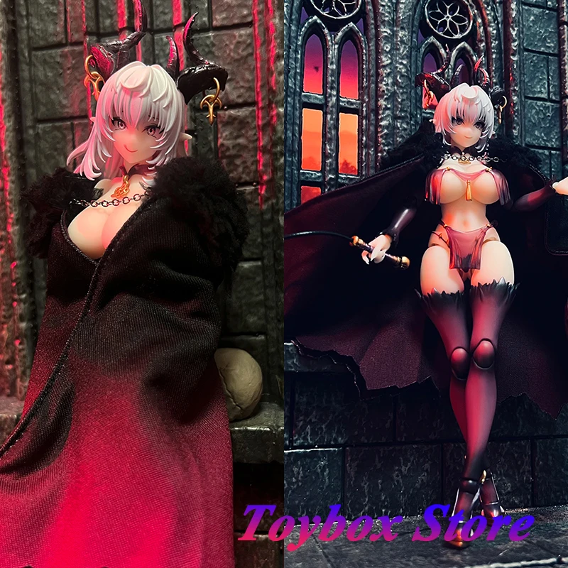 Slimák 1/12 Scale Charming Girl Lustia Mini Black Red Cloak Dekoratívny mobilný oblek dievčenský Cape príslušenstvo pre 6 