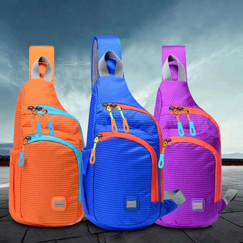 Sling batoh na hrudi Crossbody vrecko Vodotesný ľahký vrecko na hrudník vrecko na rameno Travel Šport Cyklovanie telocvične Daypack